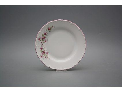 Talíř dezertní 19cm Ofélie Růžičky růžové HRL č. 1