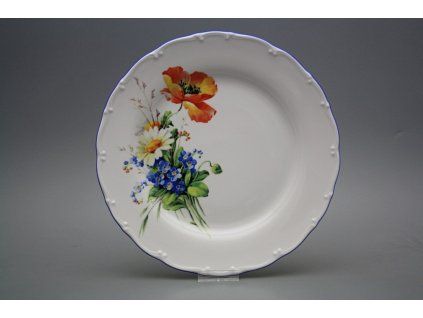 Talíř mělký 25cm Ofélie Polní kvítí HAL č. 1