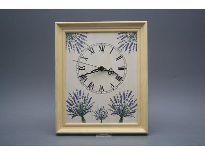 Nástěnné hodiny 25x30cm Levandule cPB č. 1