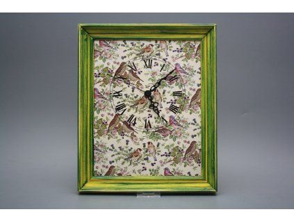 Nástěnné hodiny 25x30cm Bird Chintz cZM č. 1
