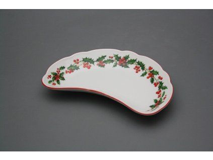 Miska na kosti 19cm Rokoko Vánoční Cesmína CL č. 1