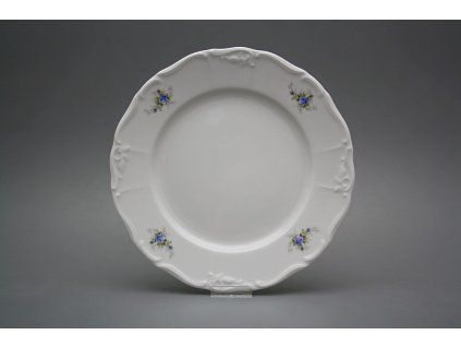 Talíř mělký 25cm Marie Louise Světlemodré růžičky EBB č. 1