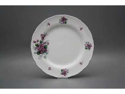Talíř mělký 25cm Ofélie Viola s mašlí KFL č. 1