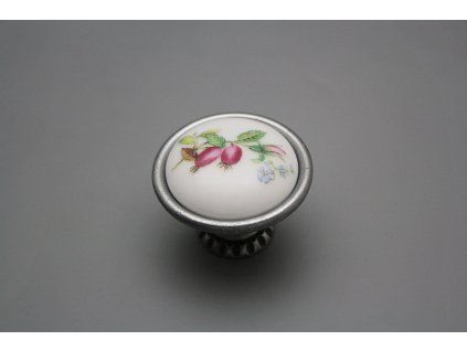 Rustikální úchytka Bohemia 40mm Šípková růže FV č. 1
