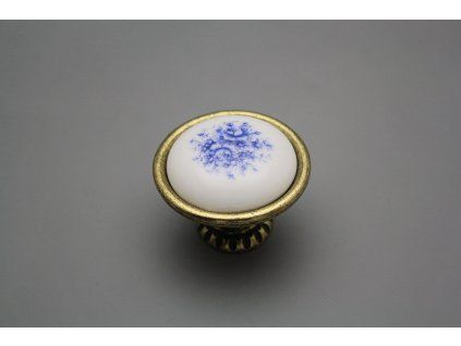 Rustikální úchytka Bohemia 40mm Royal Blue č. 1