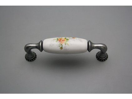 Rustikální úchytka Bohemia 96mm Čajové růžičky FV č. 1