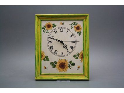 Nástěnné hodiny 25x30cm Slunečnice cZM č. 1