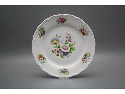 Talíř mělký 25cm Verona Míšeňská kytice FBB č. 1