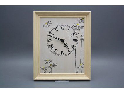 Nástěnné hodiny 25x30cm Kopretiny cPB č. 1