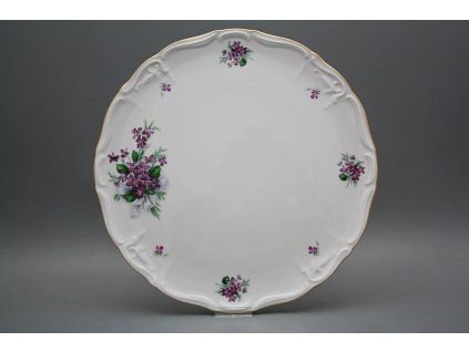 Dortový talíř 32cm Marie Louise Viola s mašlí KGL č. 1