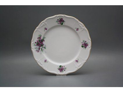Talíř mělký 25cm Marie Louise Viola s mašlí KGL č. 1