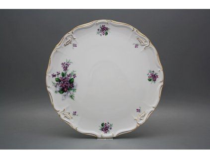 Dortový talíř 32cm Marie Louise Viola s mašlí KGL LUX č. 1