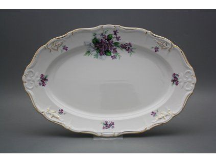 Ovál 36cm Marie Louise Viola s mašlí KGL LUX č. 1