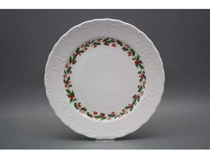 Talíř mělký 26cm Opera Vánoční Cesmína KBB č. 1