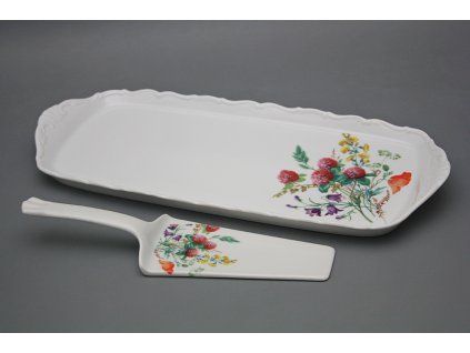 Podnos 37cm s lopatkou Verona Kvetoucí louka motiv A HBB č. 1