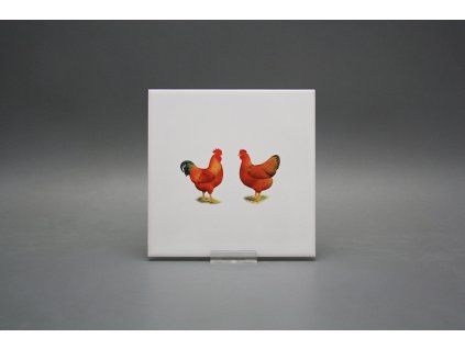 Obklad 15x15cm Slepičky v páru WL č. 1