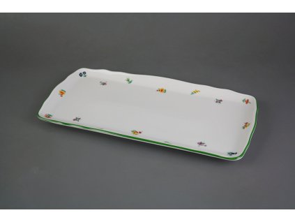 Podnos čtyřhranný 33cm Rokoko Házenky AZL č. 1