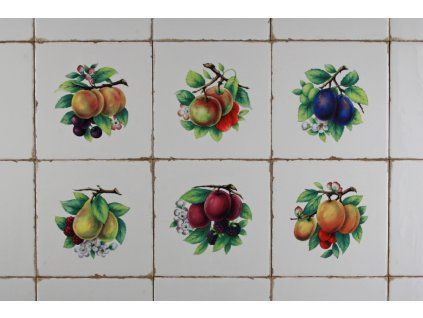 Sada obkladů Forli Blanco 15x15cm 6dílná Ovoce 95 č. 1