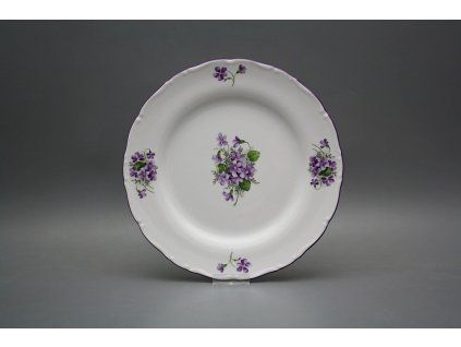 Talíř mělký 25cm Ofélie Fialky GFL č. 1
