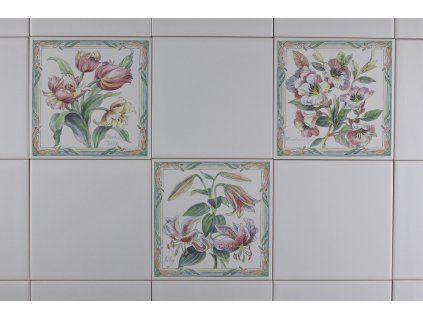 Sada obkladů 15x15cm 3dílná BOTANICAL PLANTS WM č. 1