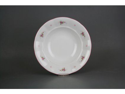 Talíř hluboký 24cm Benedikt Růžičky růžové R4T ARL č. 1