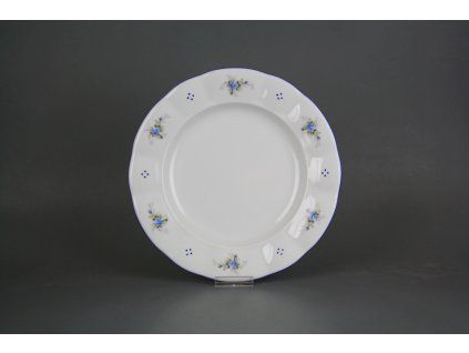 Talíř mělký 24cm Benedikt Světlemodré růžičky A4T AAL č. 1