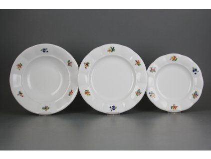 Talířová souprava Benedikt Vintage Flowers 18dílná ABB č. 1