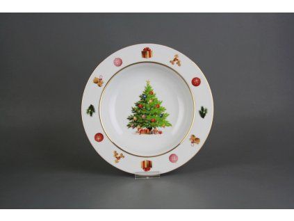 Talíř hluboký 22cm Nina Christmas Tree JGL č. 1