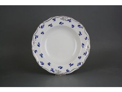 MLOLKH TALÍŘ HLUBOKÝ 23CM MARIE LOUISE LUČNÍ KVÍTÍ HÁZENKY APL LUX