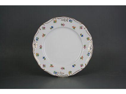 MLOSKV TALÍŘ MĚLKÝ 25CM MARIE LOUISE SEDMERO KVÍTÍ AGL LUX