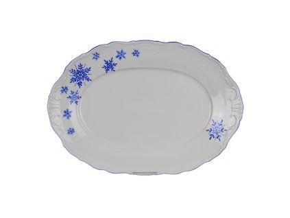VERVLO OVÁL 32CM VERONA VÁNOČNÍ VLOČKA AL