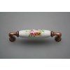 Rustikální úchytka Bohemia 128mm Míšeňská kytice CU č. 3